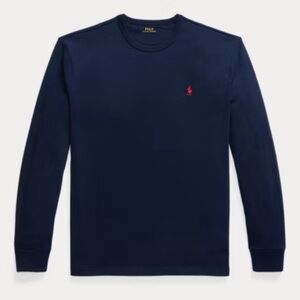 NEW! Men’s Classic Fit Jersey Long-Sleeve T-Shirt Navy XL $65